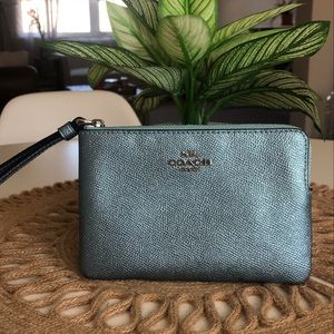 Coach Corner Zip Wristlet